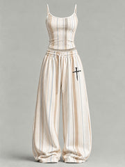 Women's Cross Print Casual Set