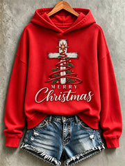 Women's Christmas Print Casual Hoodie