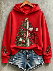 Women's Christmas Print Casual Hoodie