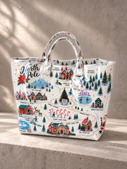 Women's Snow Village Handbag