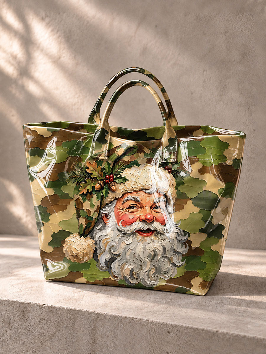 Women's Camouflage Santa Claus Handbag