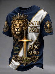 Men's Christian Faith Over Fear Short Sleeve  T-shirt