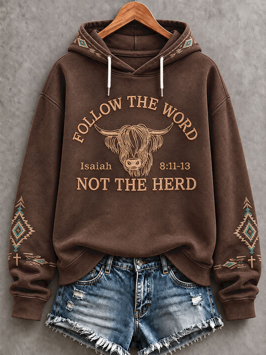 Women's Western Faith Lover Printed Hoodie