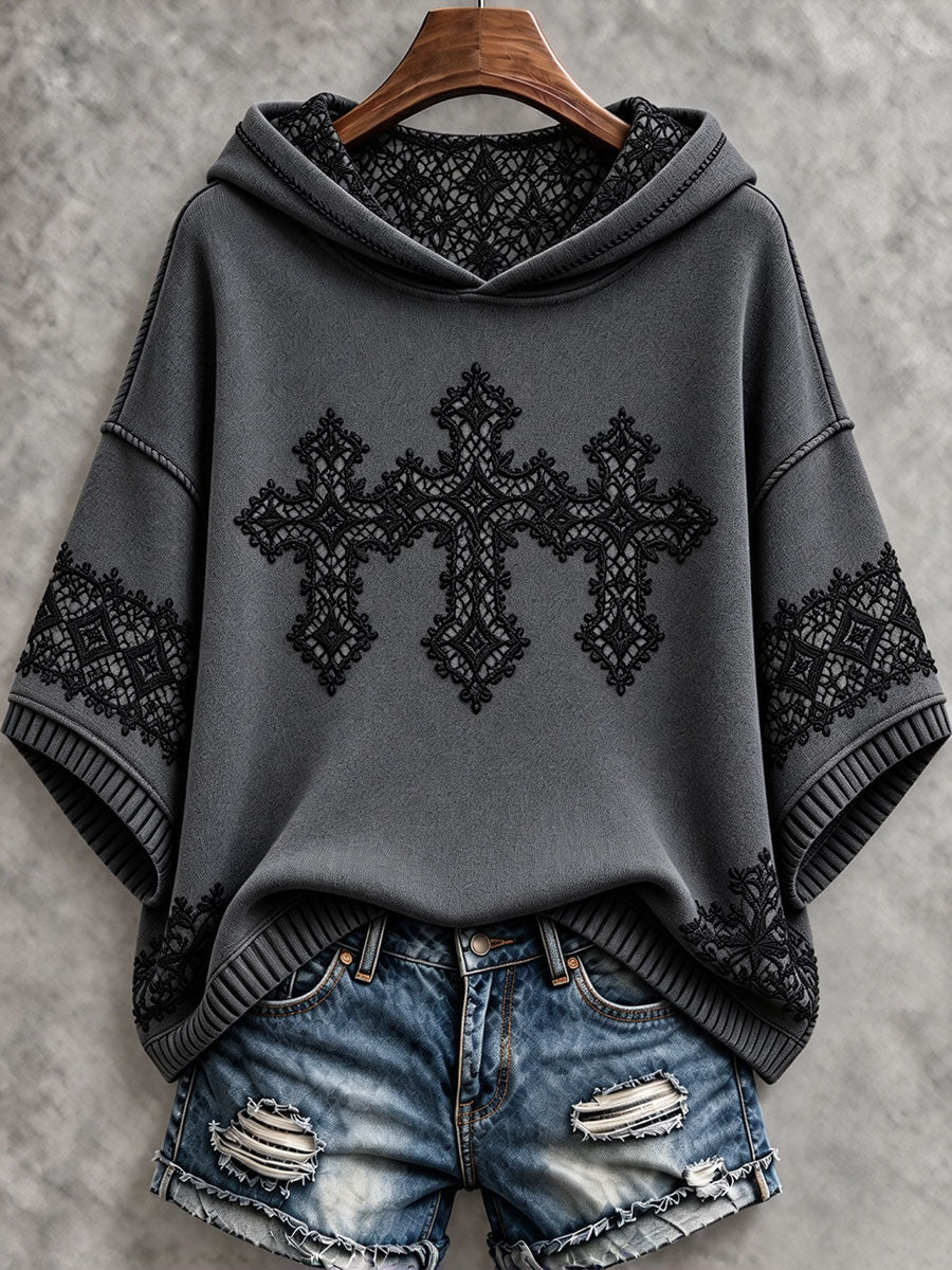 Women's Gothic Cross Christian Hoodies