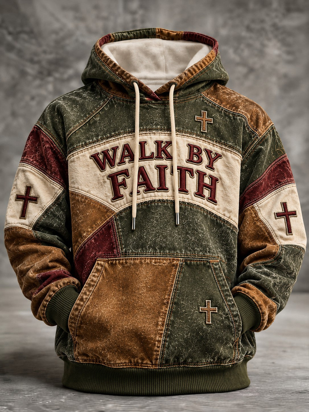 Men's Walk By Faith Printed Hoodie