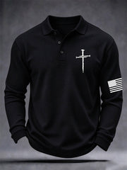 Men's Christian Art Cross Waffle Top
