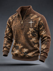 Men's Christian Art Cross Sweatshirt