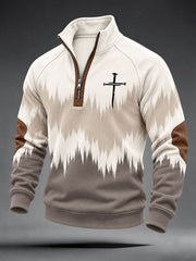 Men's Christian Art Cross Sweatshirt