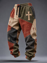 Men's Faith Art Print Casual Pants