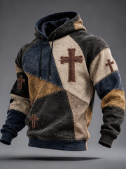 Men's Faith Art Print Casual Raglan Hoodie