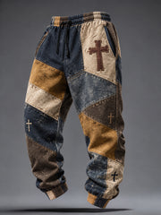 Men's Faith Art Print Casual Pants