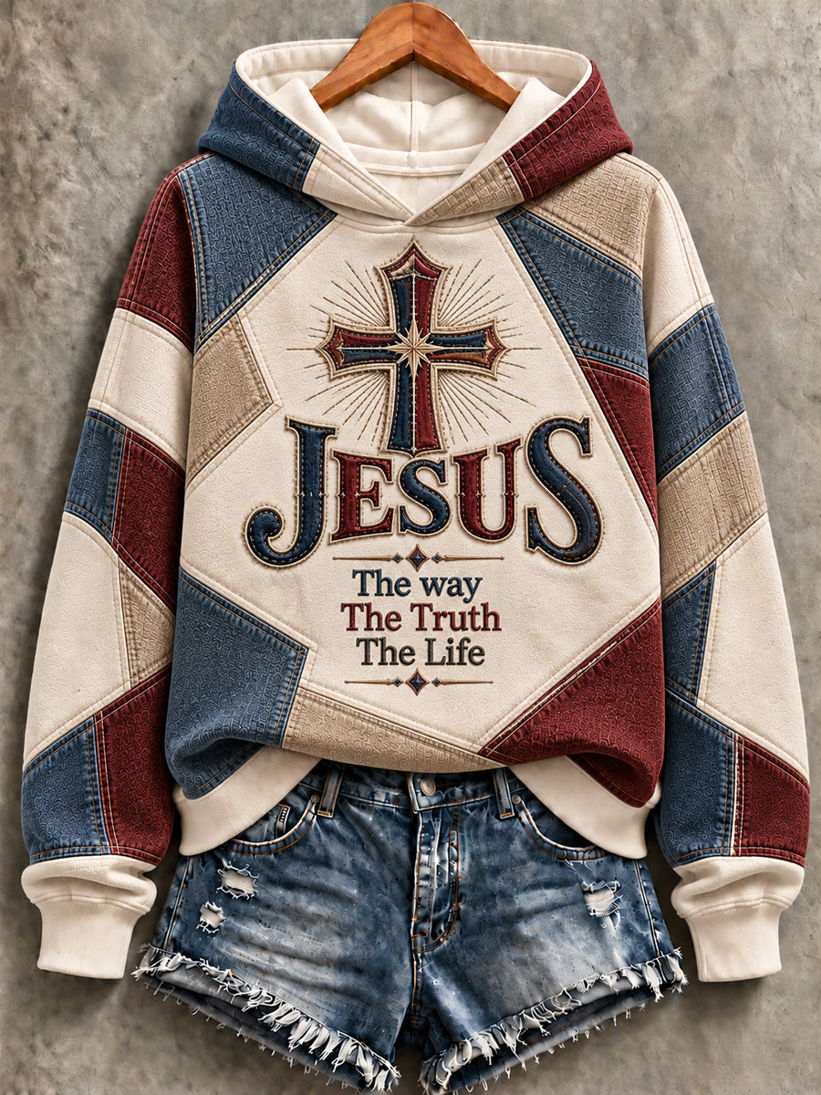 Women's "The way The Truth The Life  " Print Casual Sweatshirt