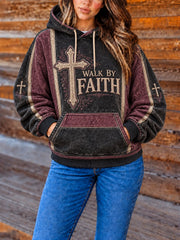Women's Walk By Faith Printed Hoodie