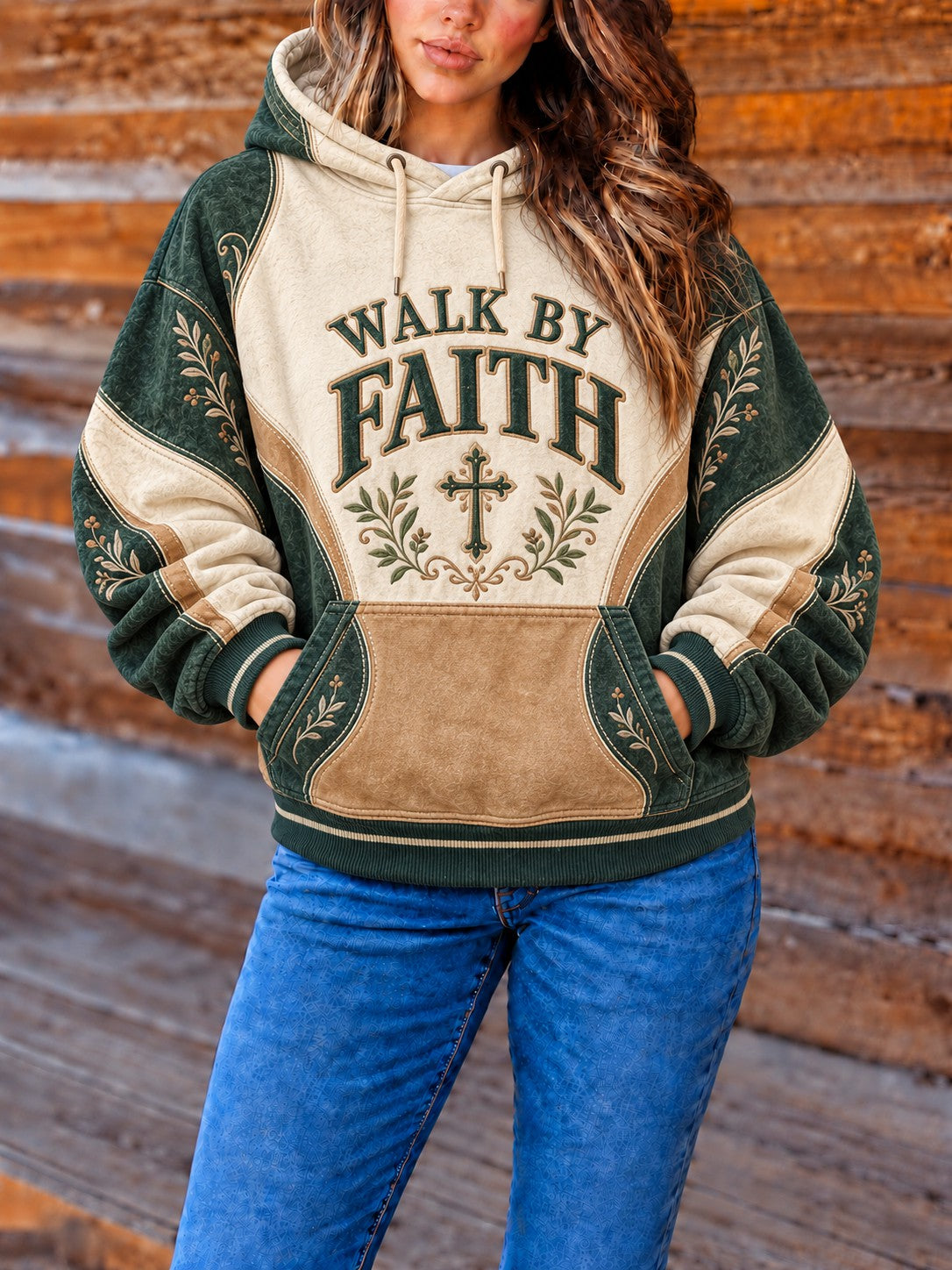 Women's Walk By Faith Printed Hoodie