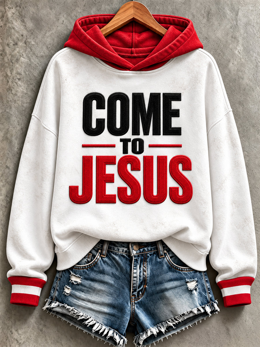 Women's Faith Print Casual Sweatshirt