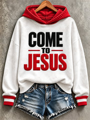 Women's Faith Print Casual Sweatshirt