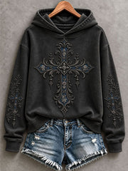 Women's Gothic Cross Christian Hoodie