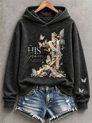 Women's By His Grace We Are Saved Hoodie