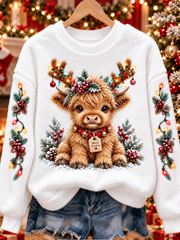 Women's Christmas Flannel Sweatshirt