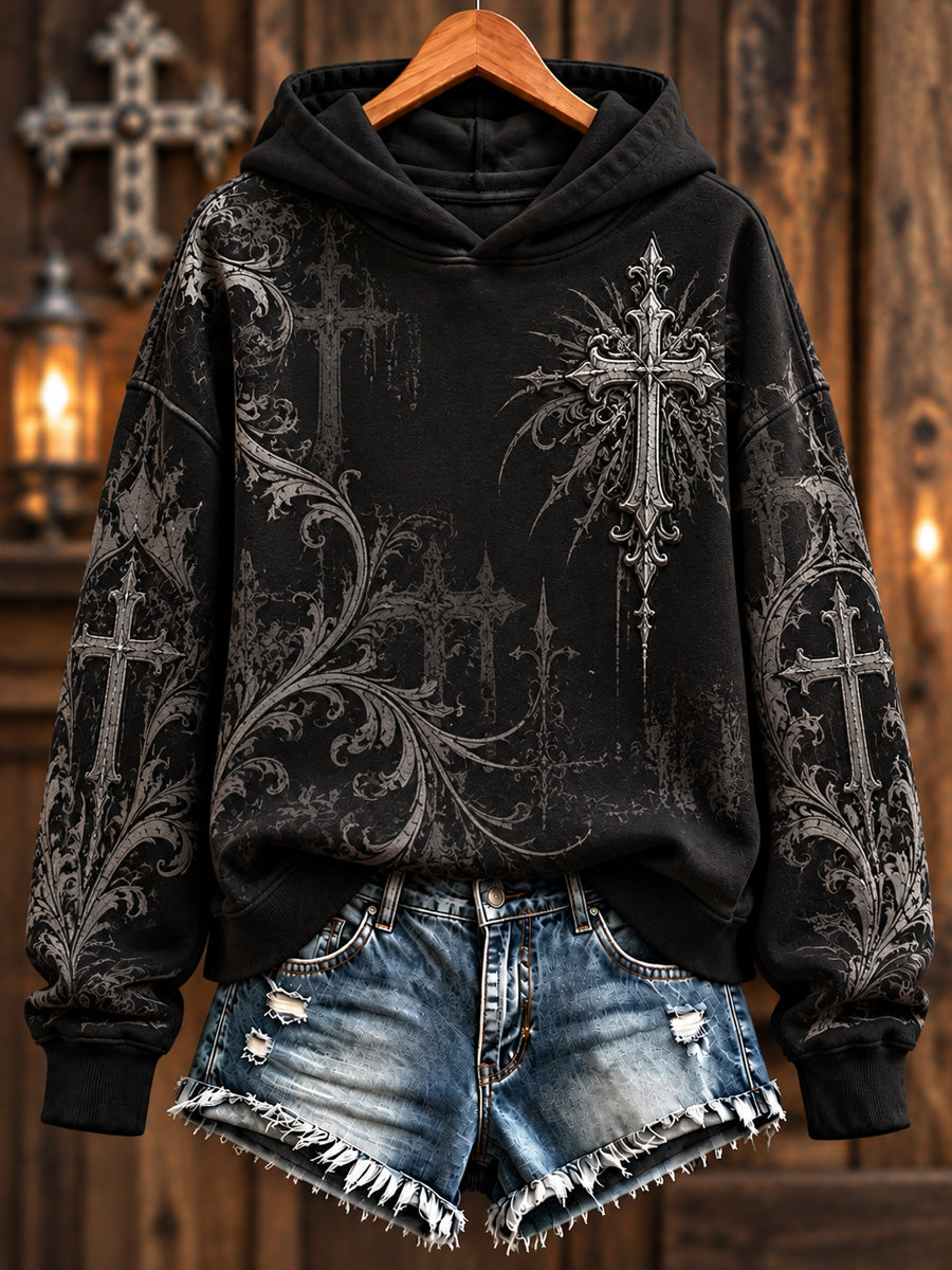 Women's Faith Print Casual Sweatshirt