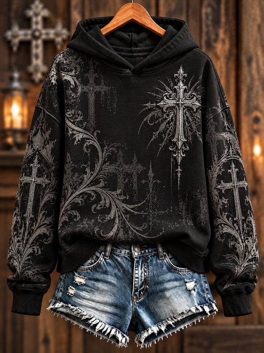 Women's Faith Print Casual Sweatshirt