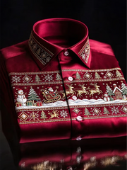 Men's Christmas printed Shirt