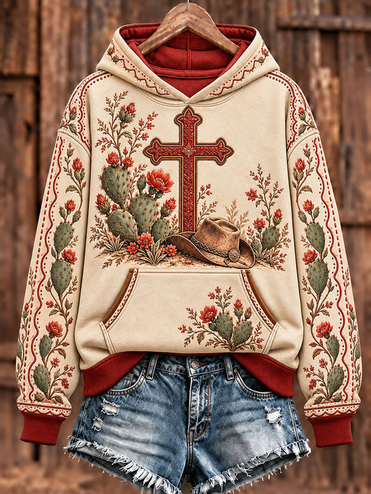 Women's Western Cross Faith Hoodies