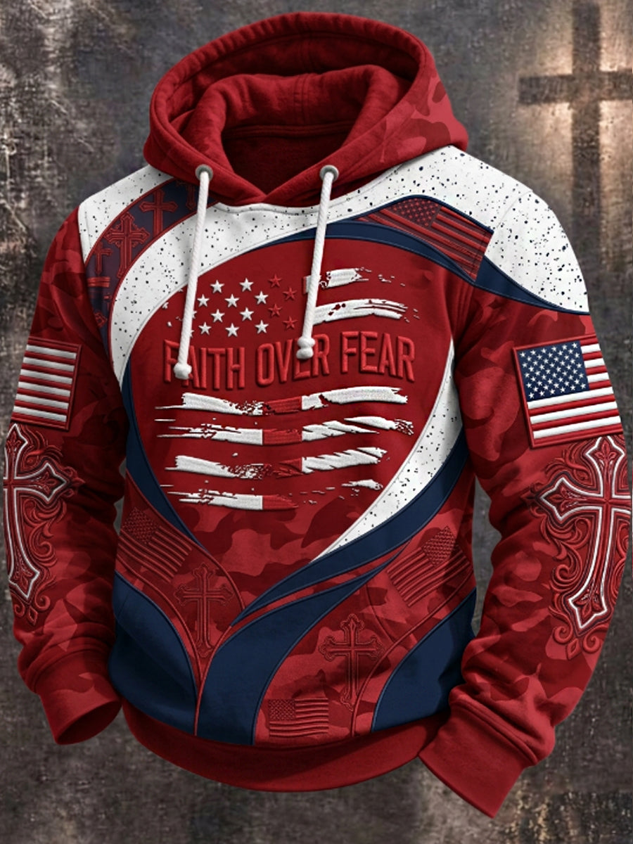 Men's faith over fear Hoodie