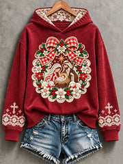 Women's Christmas Faith Printed Casual Sweatshirt