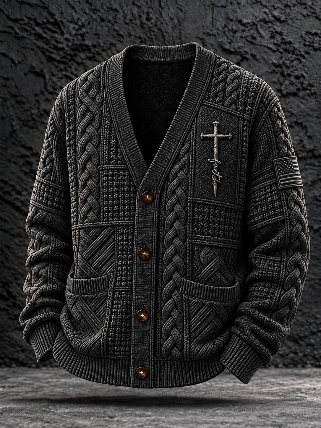 Men's Faith Casual Cardigan Sweater
