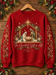 Women's The Great Gift Of All Print Regular Sweatshirt