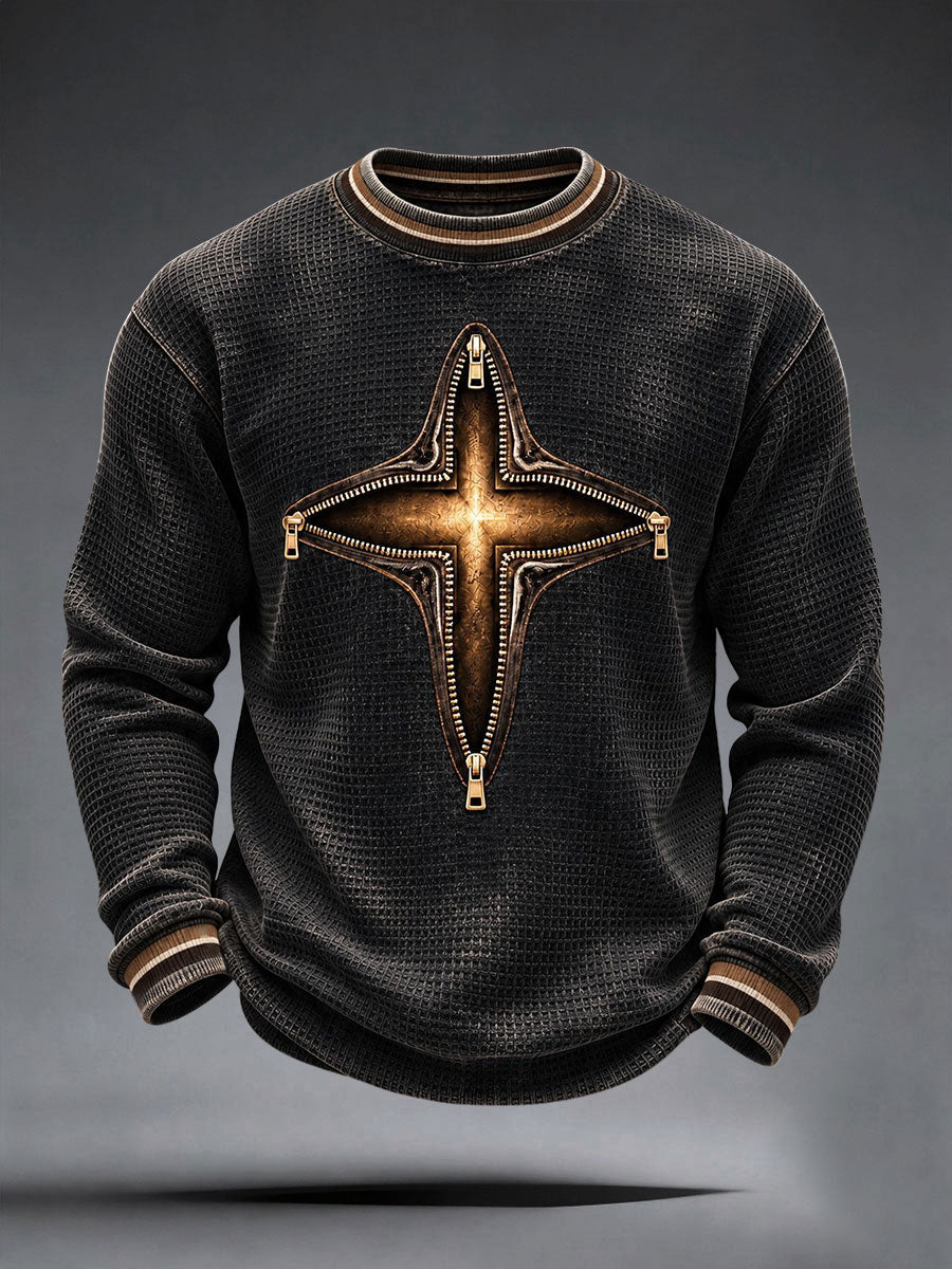 Men’s Christian Art Cross Waffle Top