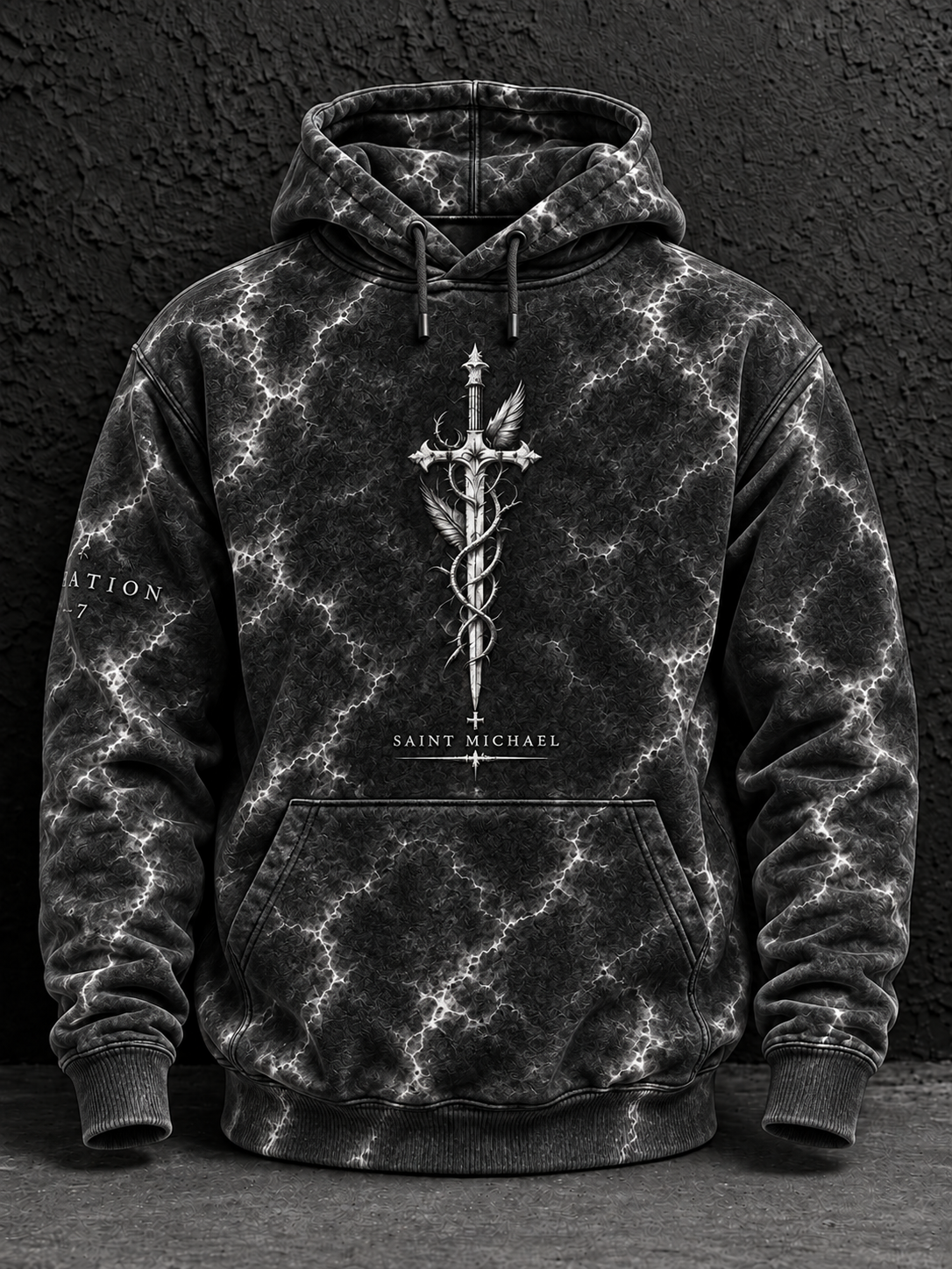 Men's Faith Oversized Drop-Shoulder Hoodie With Pockets
