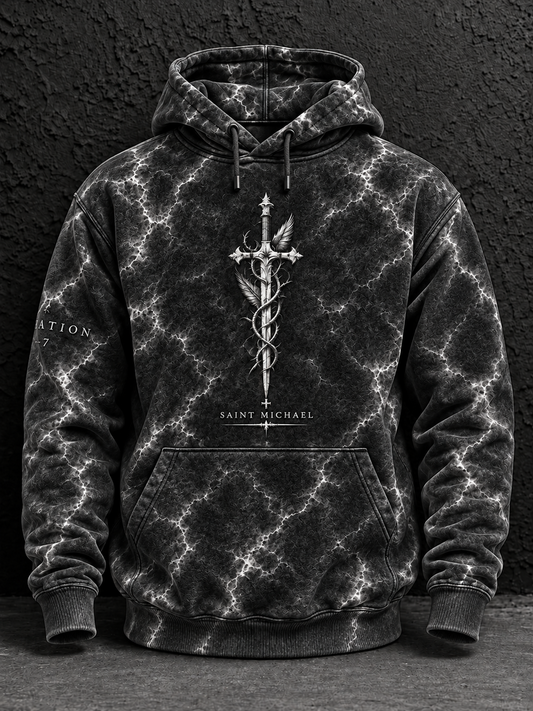 Men's Faith Oversized Drop-Shoulder Hoodie With Pockets