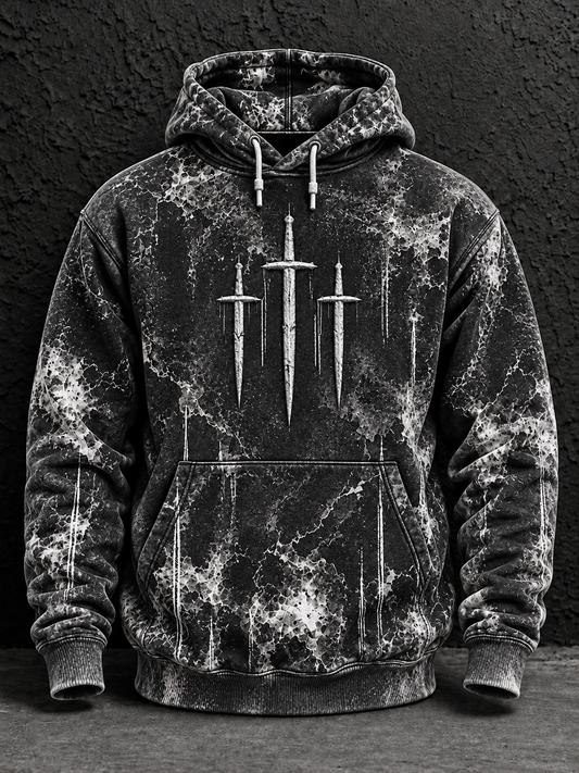 Men's Faith Oversized Drop-Shoulder Hoodie With Pockets