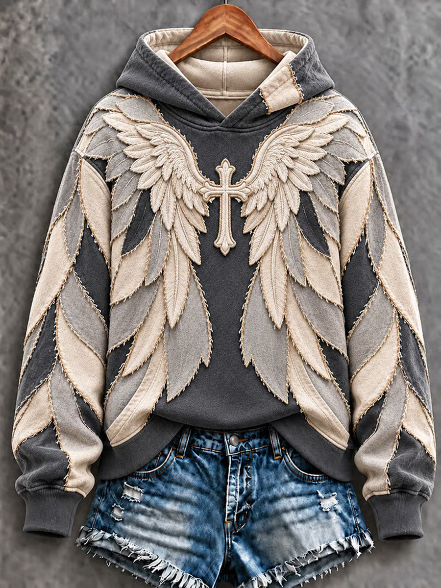 Women's Christian Cross Art Hoodie