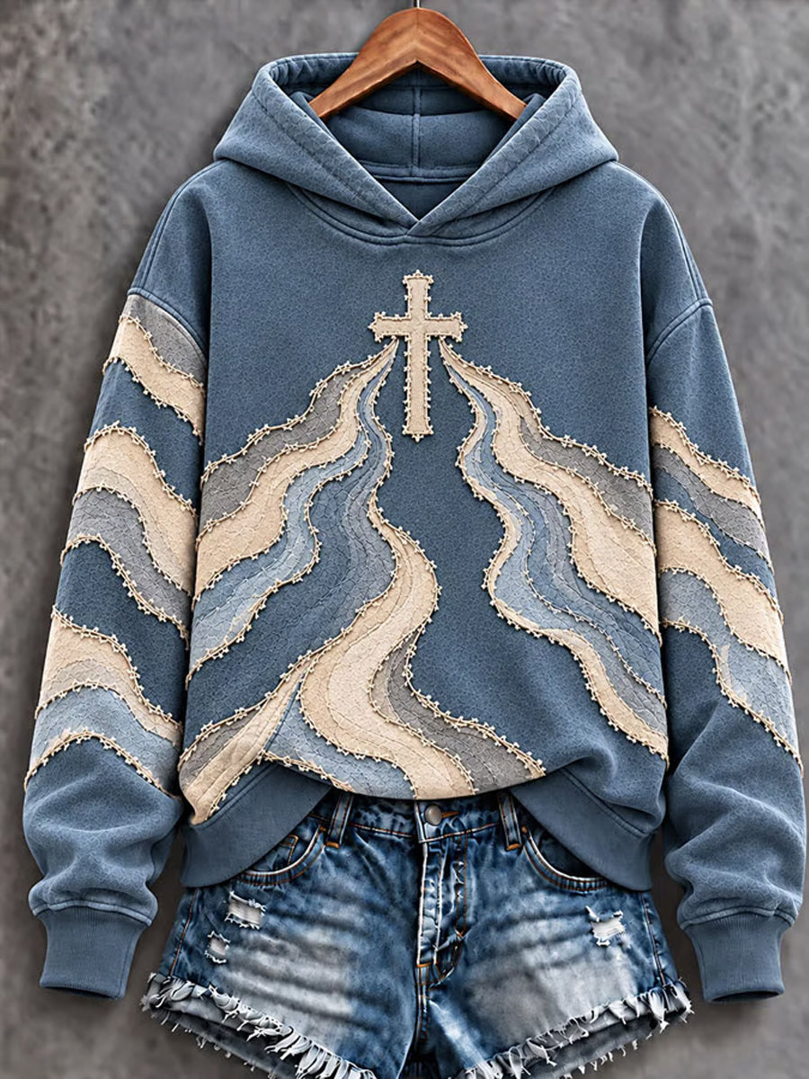 Women's Christian Cross Art Hoodie