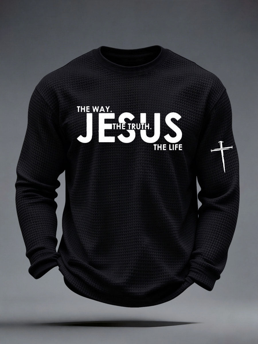 Men's The Way Jesus The Truth The Life Waffle Top