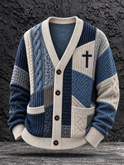 Men's Faith Print Cardigan