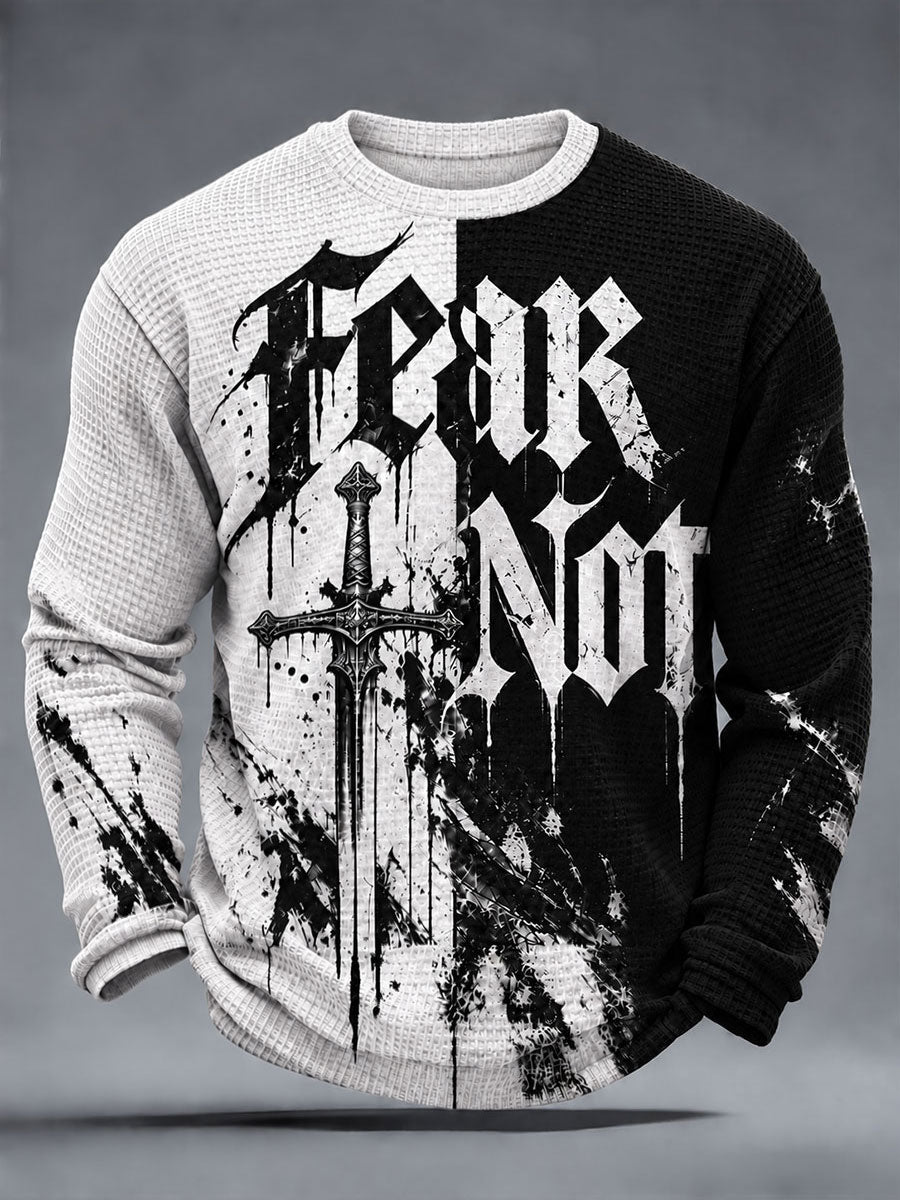 Men's Christian Faith Waffle Long Sleeve T-Shirt