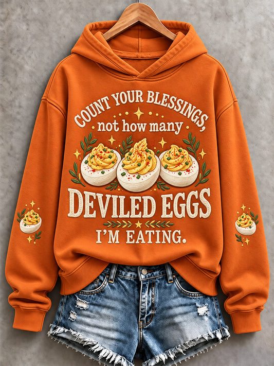Women's Thanksgiving Turkey Print Hoodie