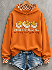 Women's Thanksgiving Turkey Print Hoodie