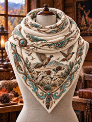 Vintage Hunting Culture Triangle Scarf