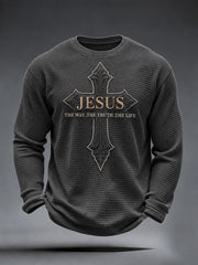 Men's Jesus The Way The Truth The Life Waffle Top