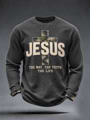 Men's Jesus The Way The Truth The Life Waffle Top
