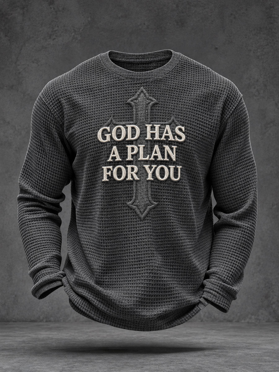 Men's God Has A Plan For You Waffle Top