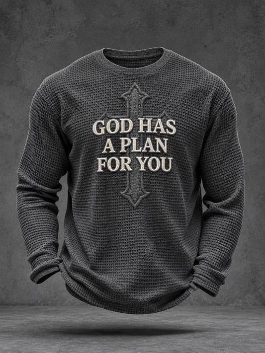 Men's God Has A Plan For You Waffle Top